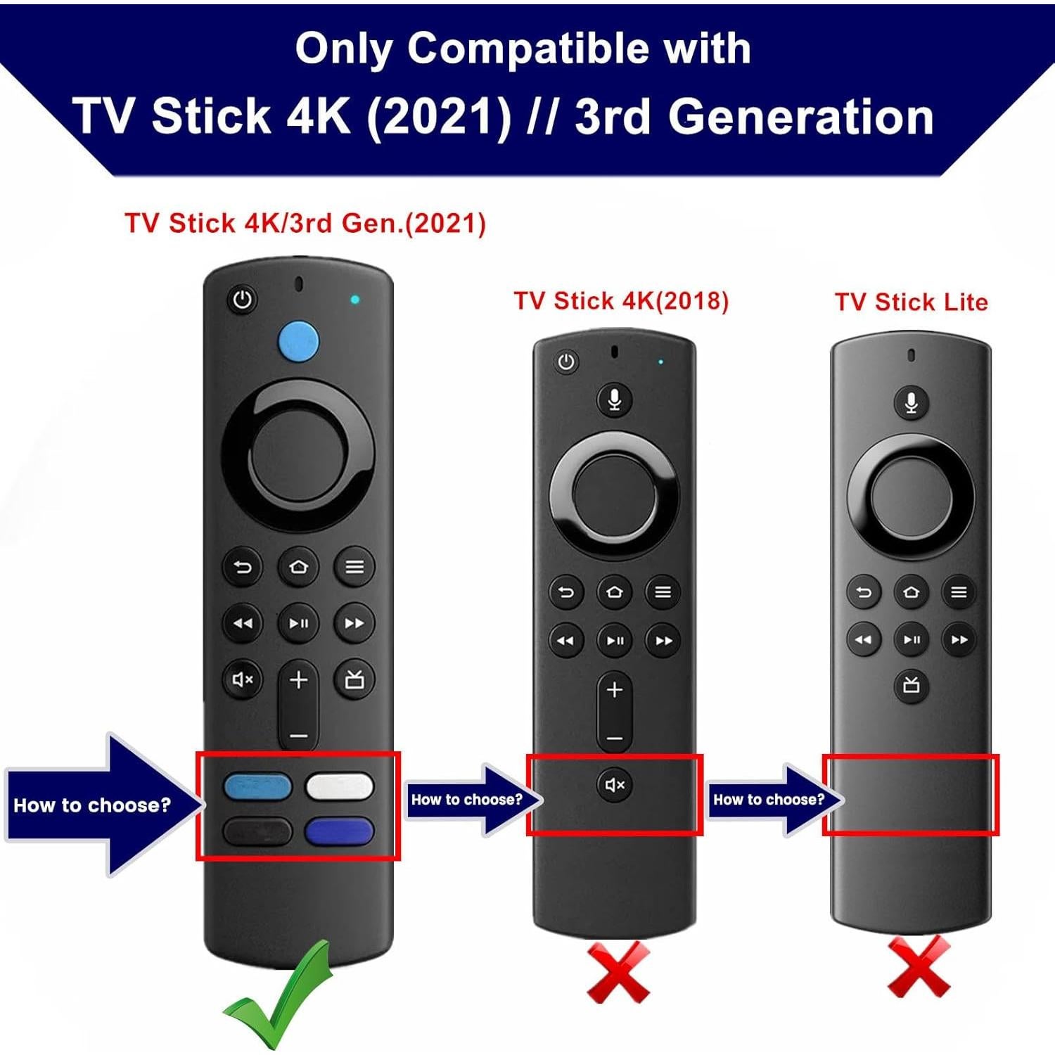 Funda de Control Remoto Verde Brillante Weishan para Lenovo/TCL FireTV Stick 3ra Generación