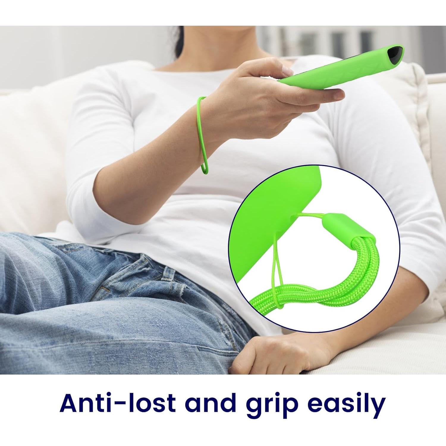 Paquete de 2 fundas de silicona para control remoto Lenovo FireTV Stick 4K Max