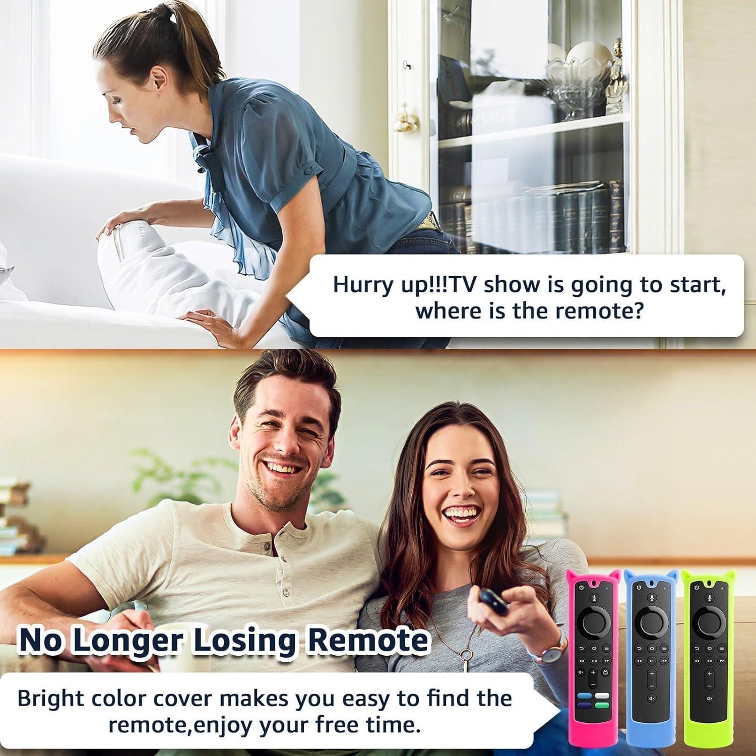 Funda de Silicona para Control Remoto Fire Stick 3 Piezas