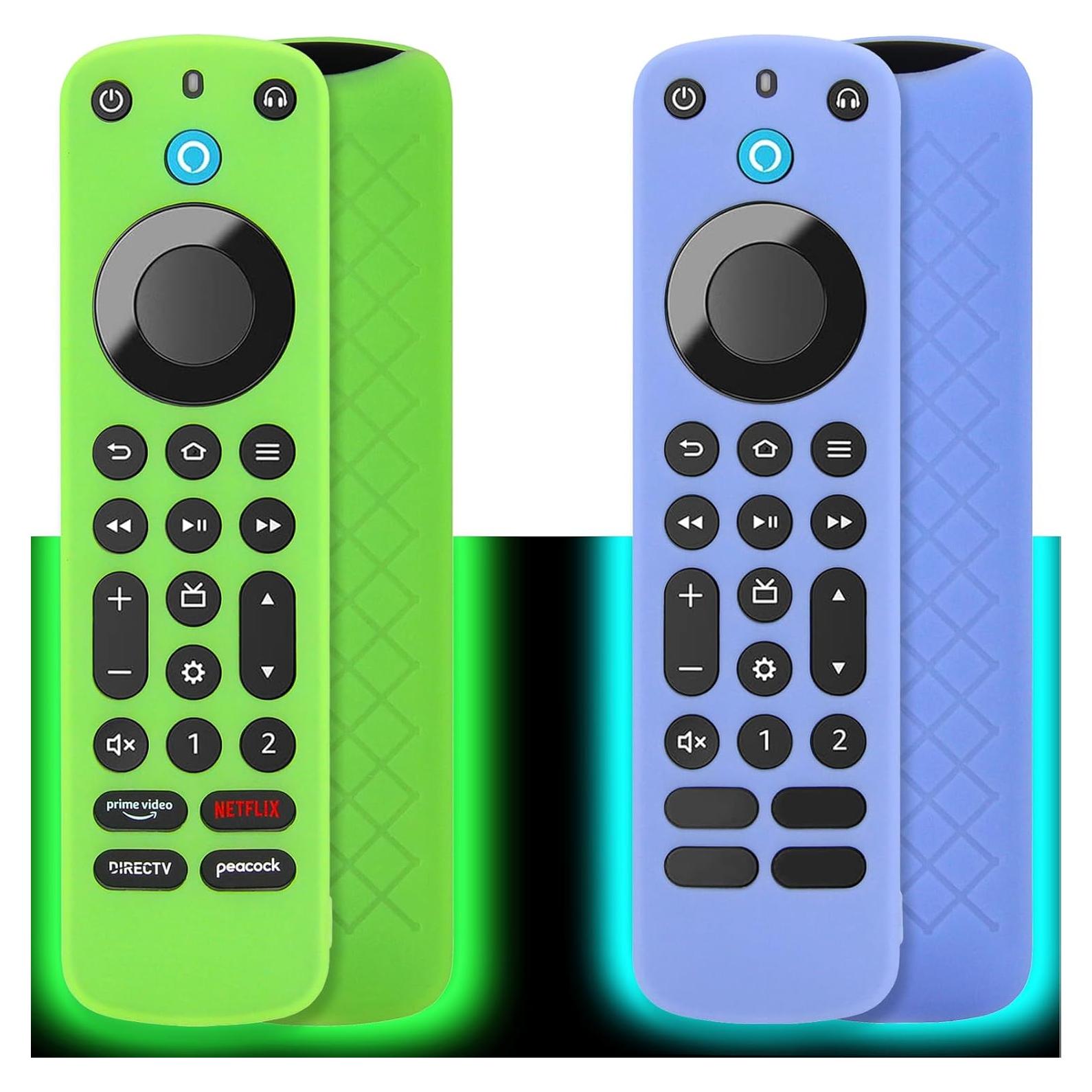 Funda de Control Remoto Pinowu para Firetv Pro 2022 - Antideslizante y Brilla en la Oscuridad