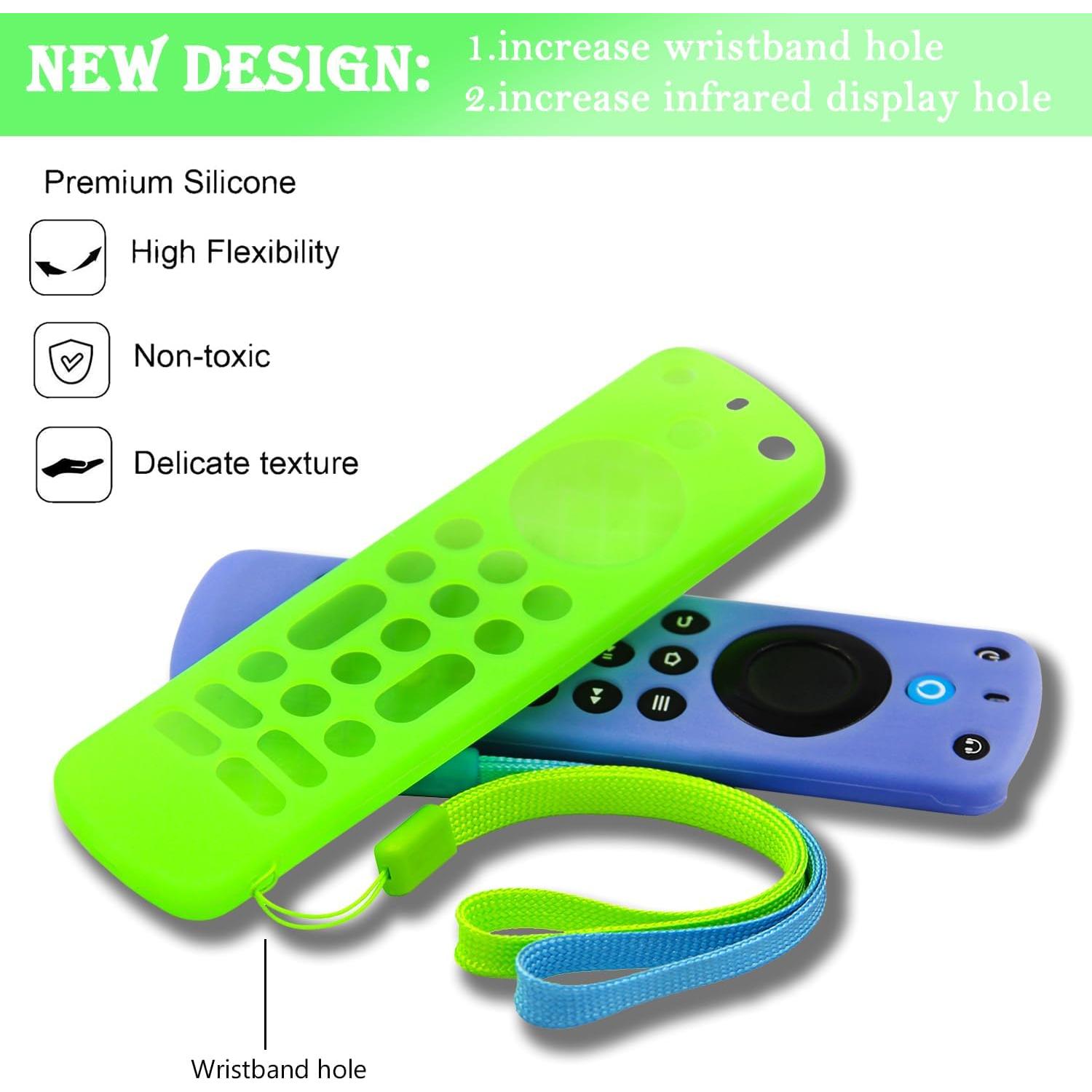 Funda de Control Remoto Pinowu para Firetv Pro 2022 - Antideslizante y Brilla en la Oscuridad