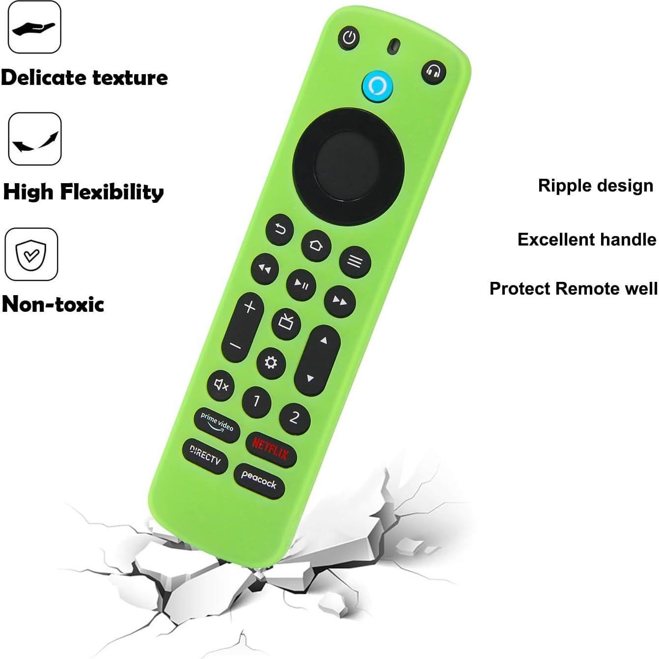 Funda de Control Remoto Pinowu para Firetv Pro 2022 - Antideslizante y Brilla en la Oscuridad