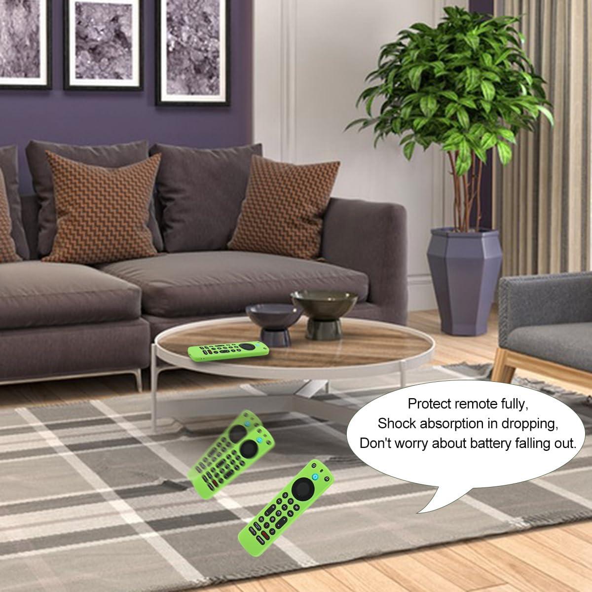 Funda de Control Remoto Pinowu para Firetv Pro 2022 - Antideslizante y Brilla en la Oscuridad