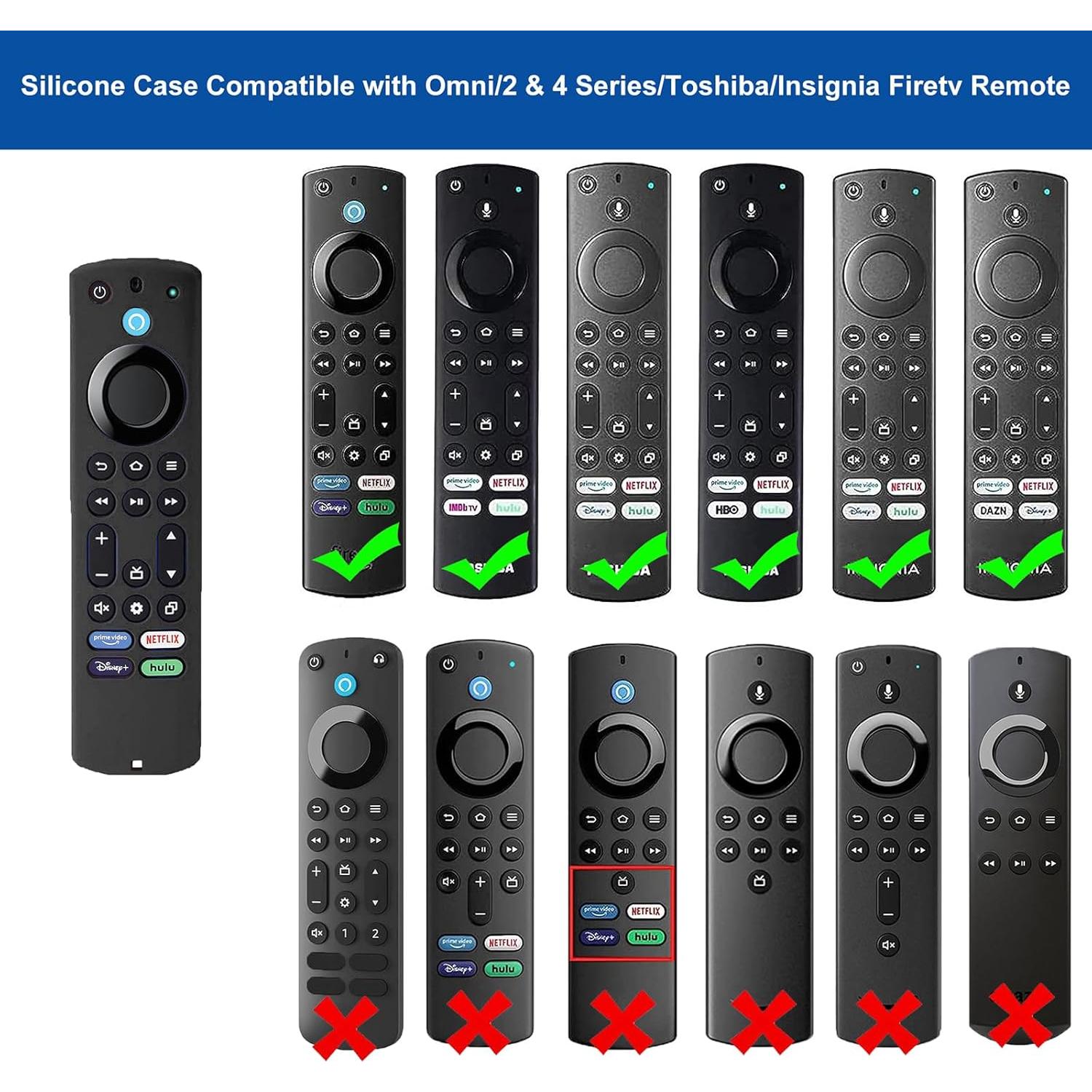 Funda de Silicona Antideslizante para Control Remoto Fire TV 4K Max