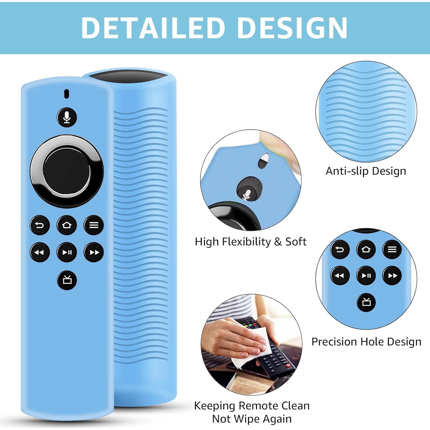 Funda de Silicona para Control Remoto TV Stick Lite 2020 - 2 Piezas