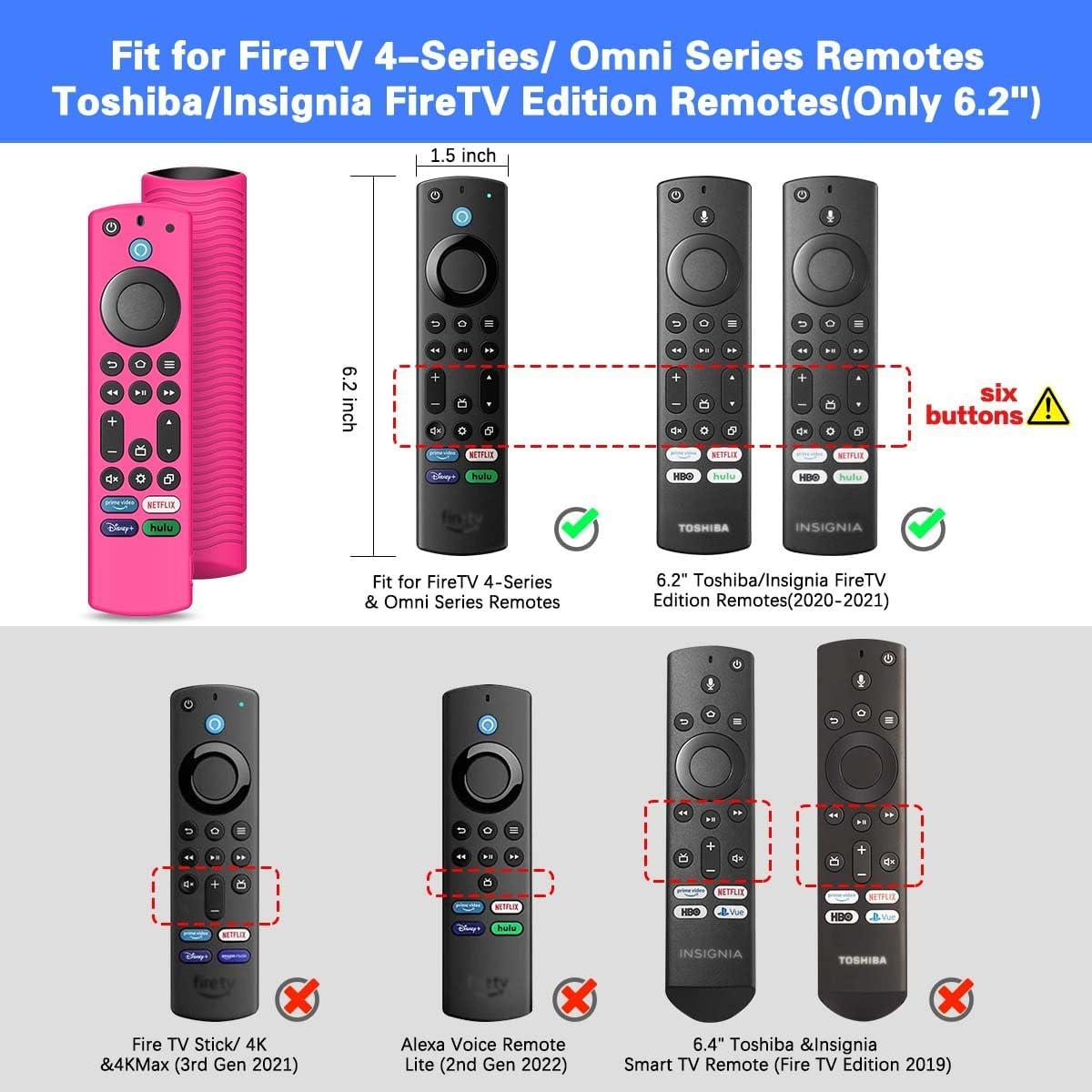 Funda de Silicona QINZAC para Control Remoto Fire TV 2Pack