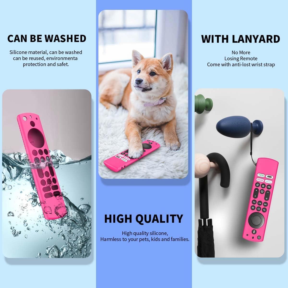 Funda de Silicona QINZAC para Control Remoto Fire TV 2Pack