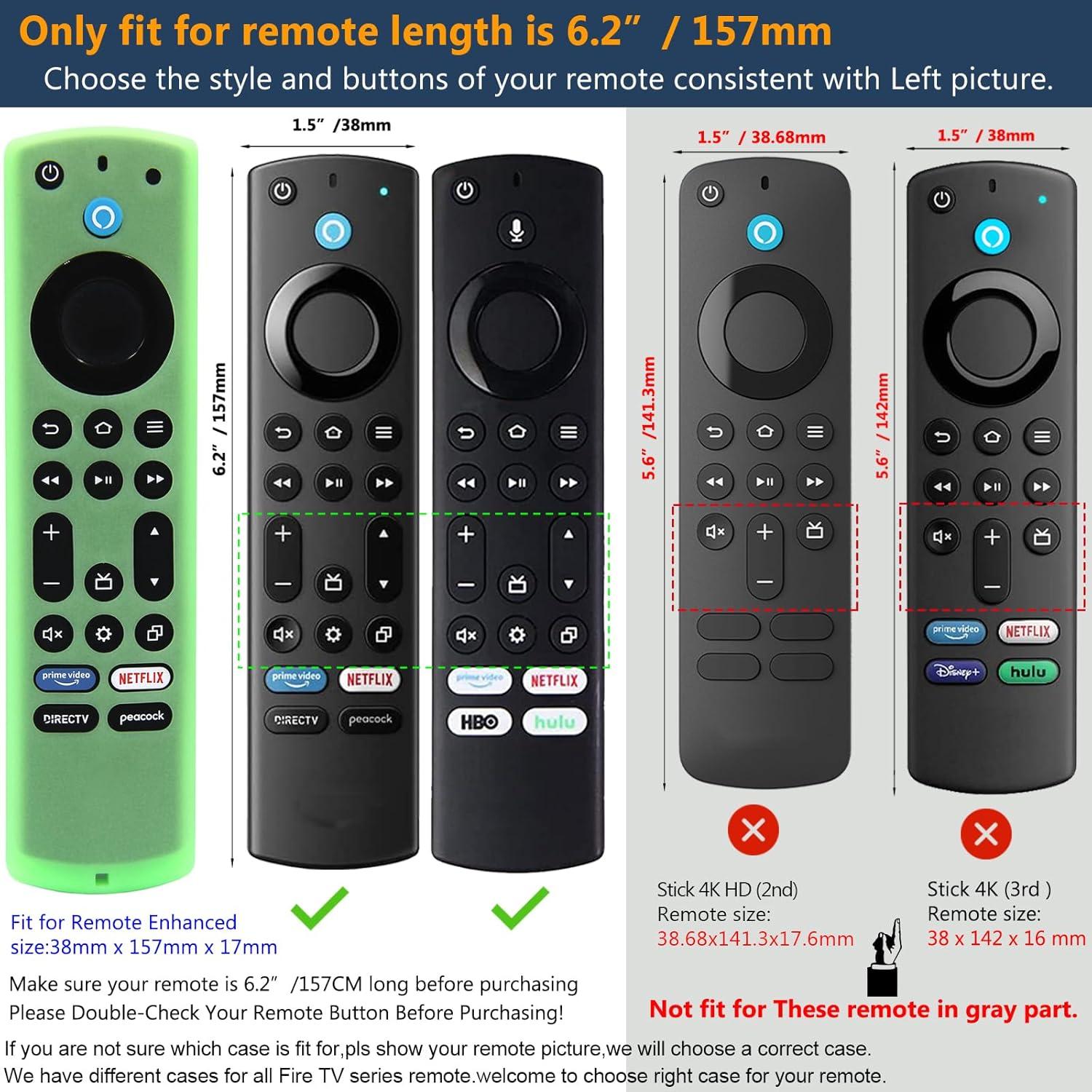 Funda de Silicona Pinowu para Control Remoto Fire TV 4K Max