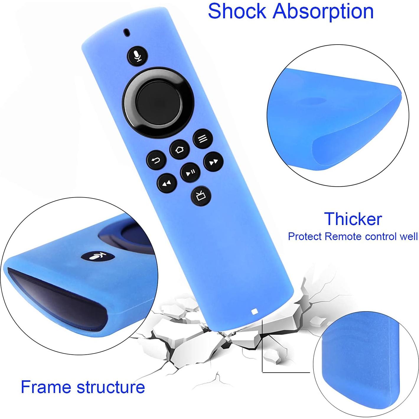 Funda de Silicona Brillante para Control Remoto Fire TV Lite 2020