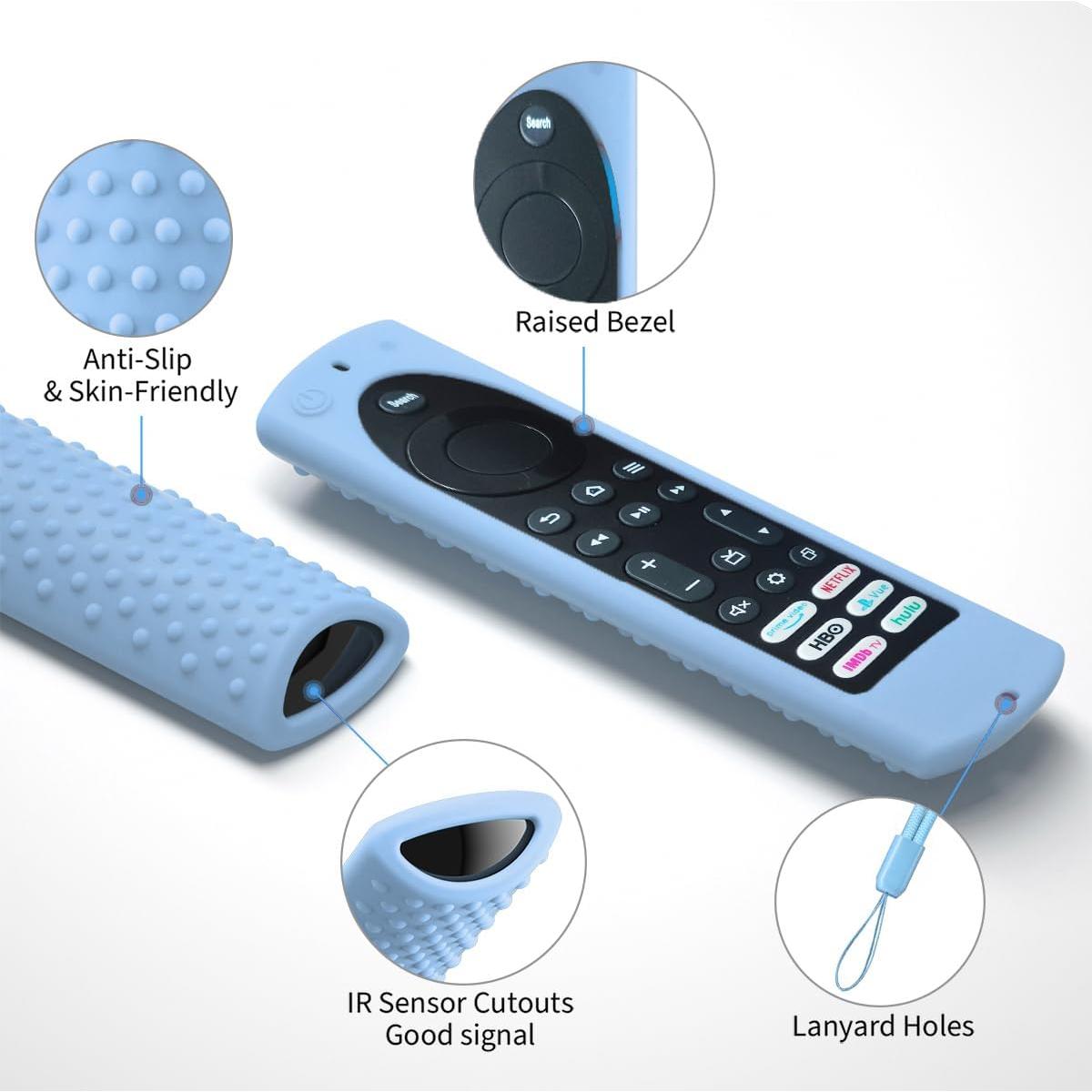 Funda de Silicona Antideslizante para Control Remoto Fire TV Stick 4K Max