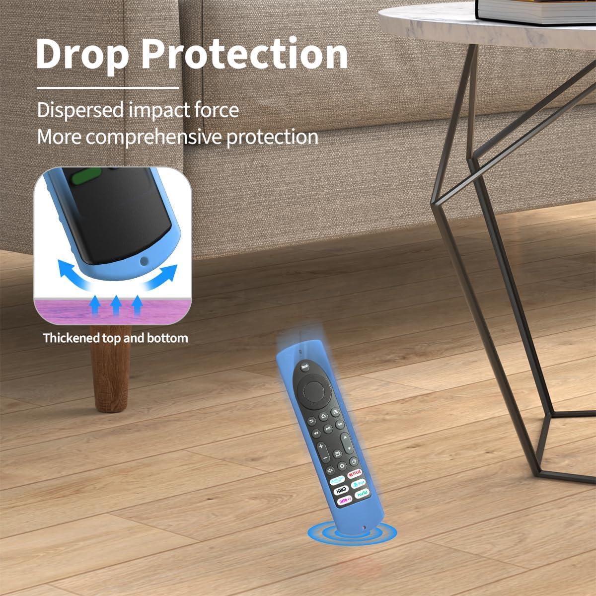 Funda de Silicona Antideslizante para Control Remoto Fire TV Stick 4K Max