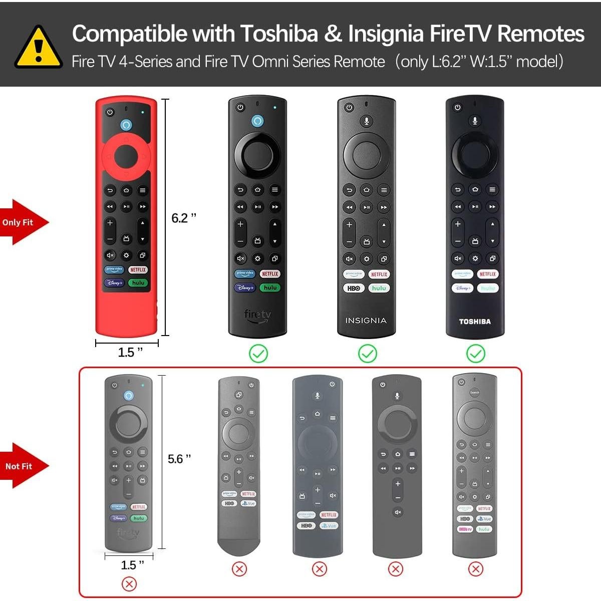 Funda de Control Remoto Toshiba/Insignia Fire TV - Silicona