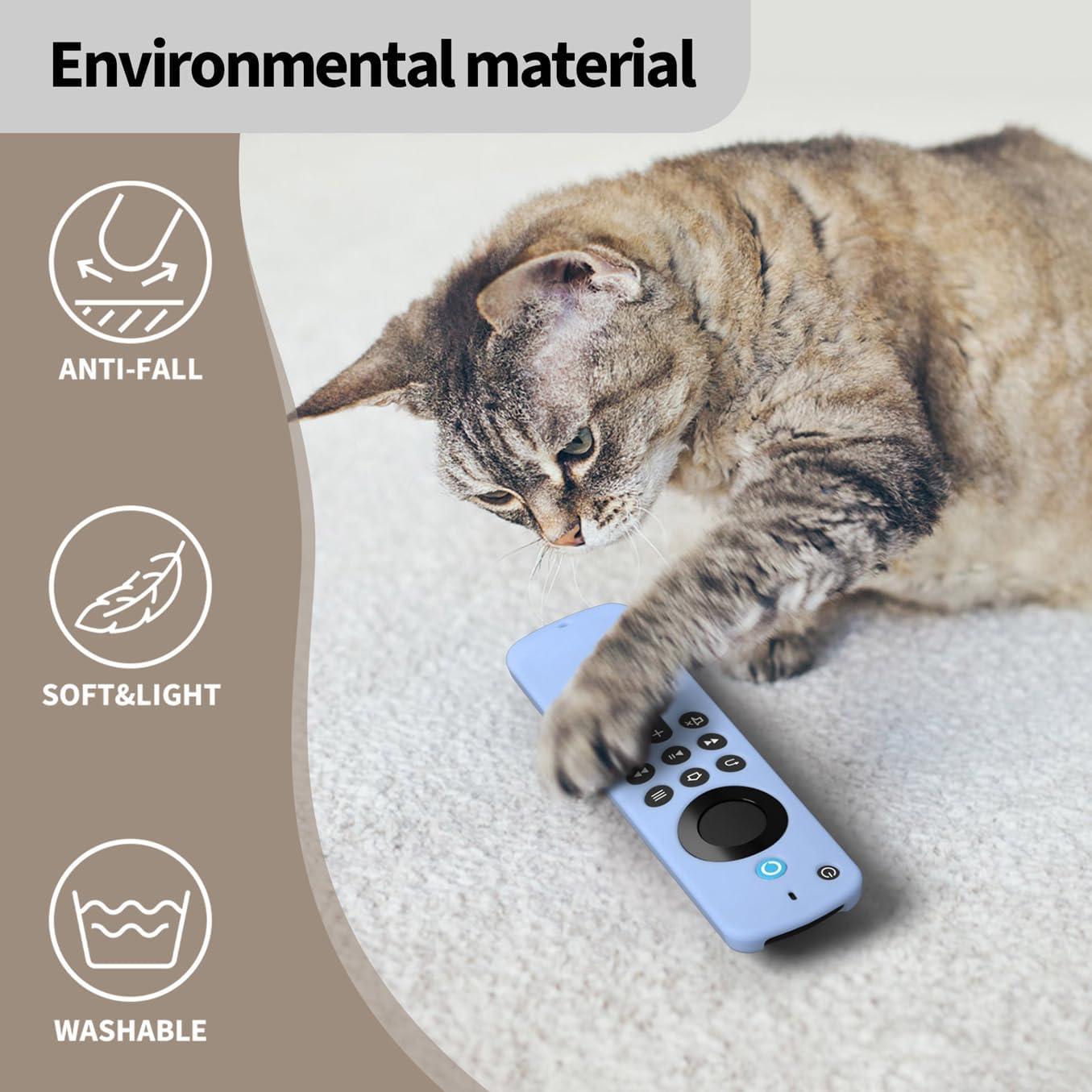 Funda de Silicona Azul Brillante para Control Remoto Fire TV 4K