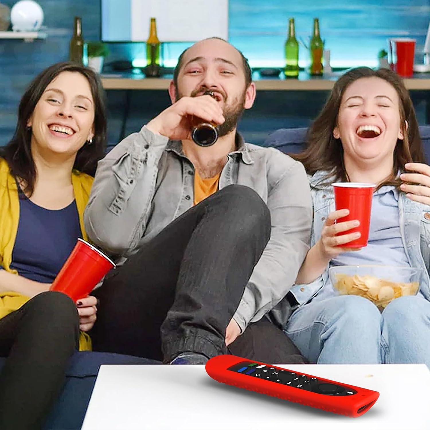 Funda de Silicona Azul para Control Remoto Alexa Fire TV 4K Max