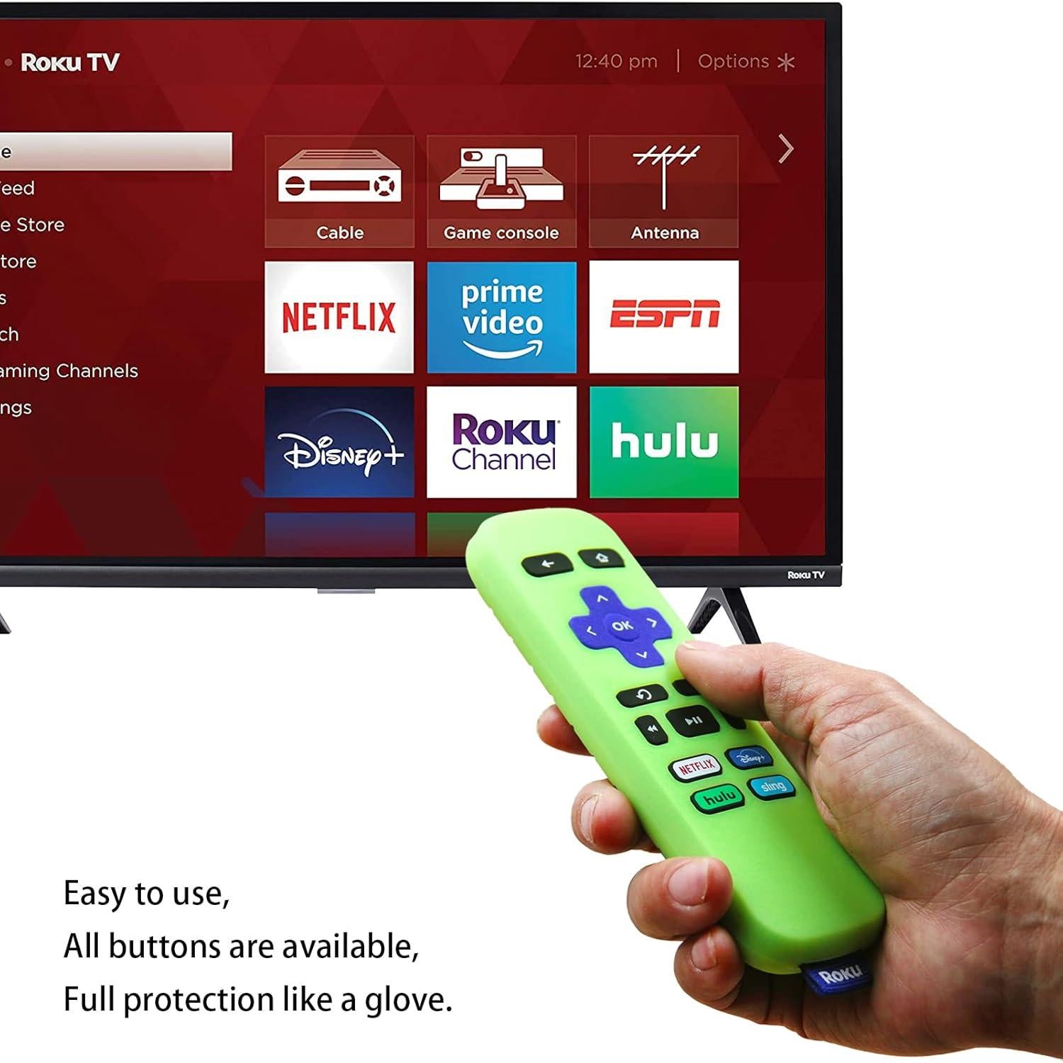 Funda Remota Pinowu Brillante Antideslizante para Roku