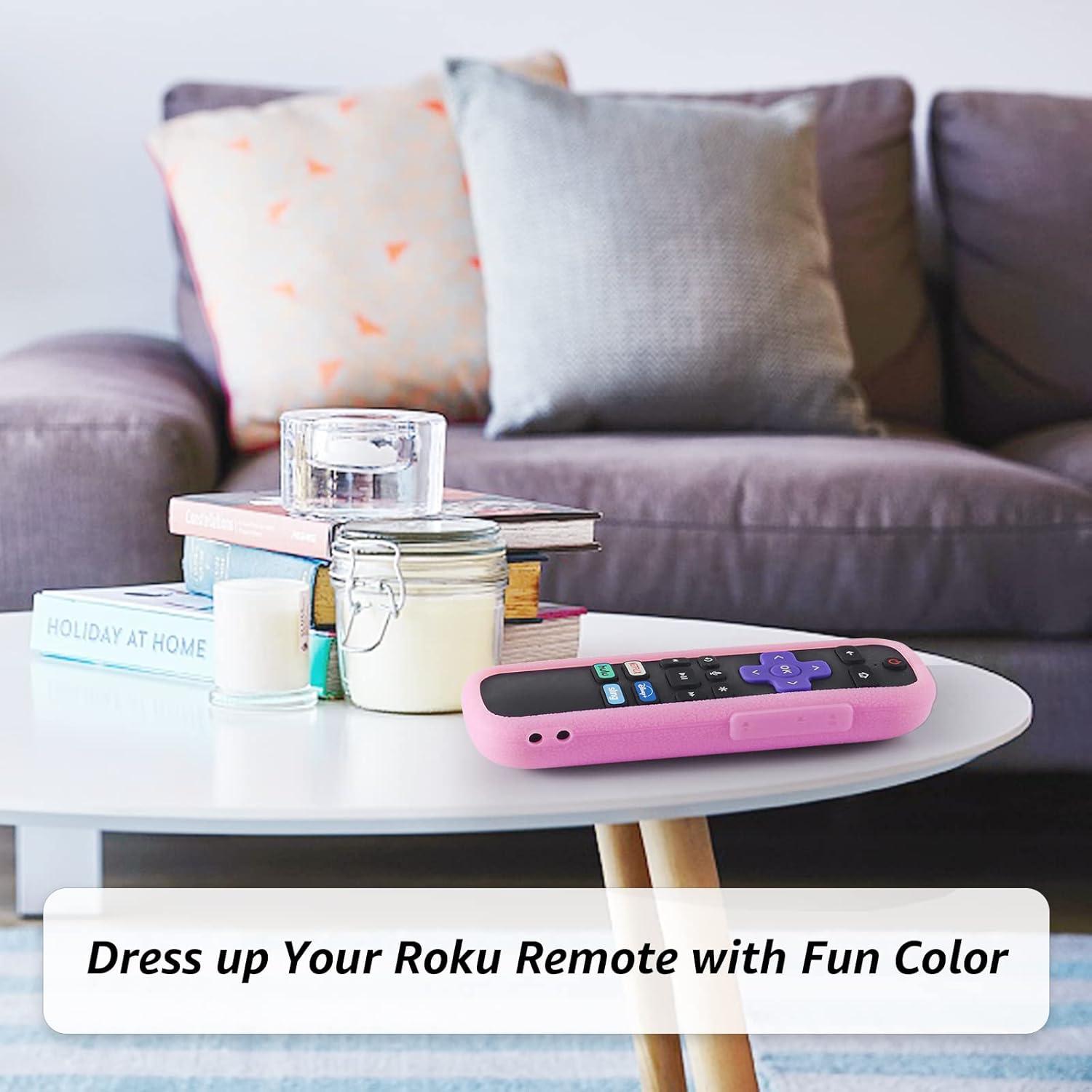 Paquete de 3 fundas de silicona para control remoto Roku SOTATOO