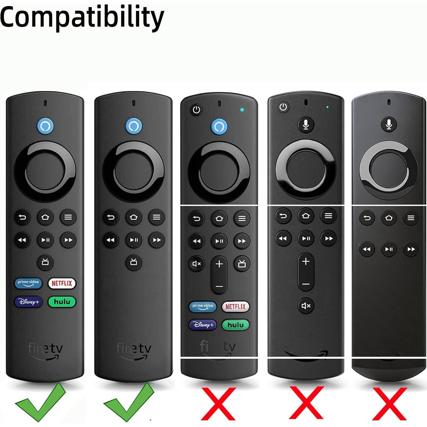 Funda de Silicona Antideslizante Hi Color para Control Remoto Fire TV Stick Lite 2021 - Rojo