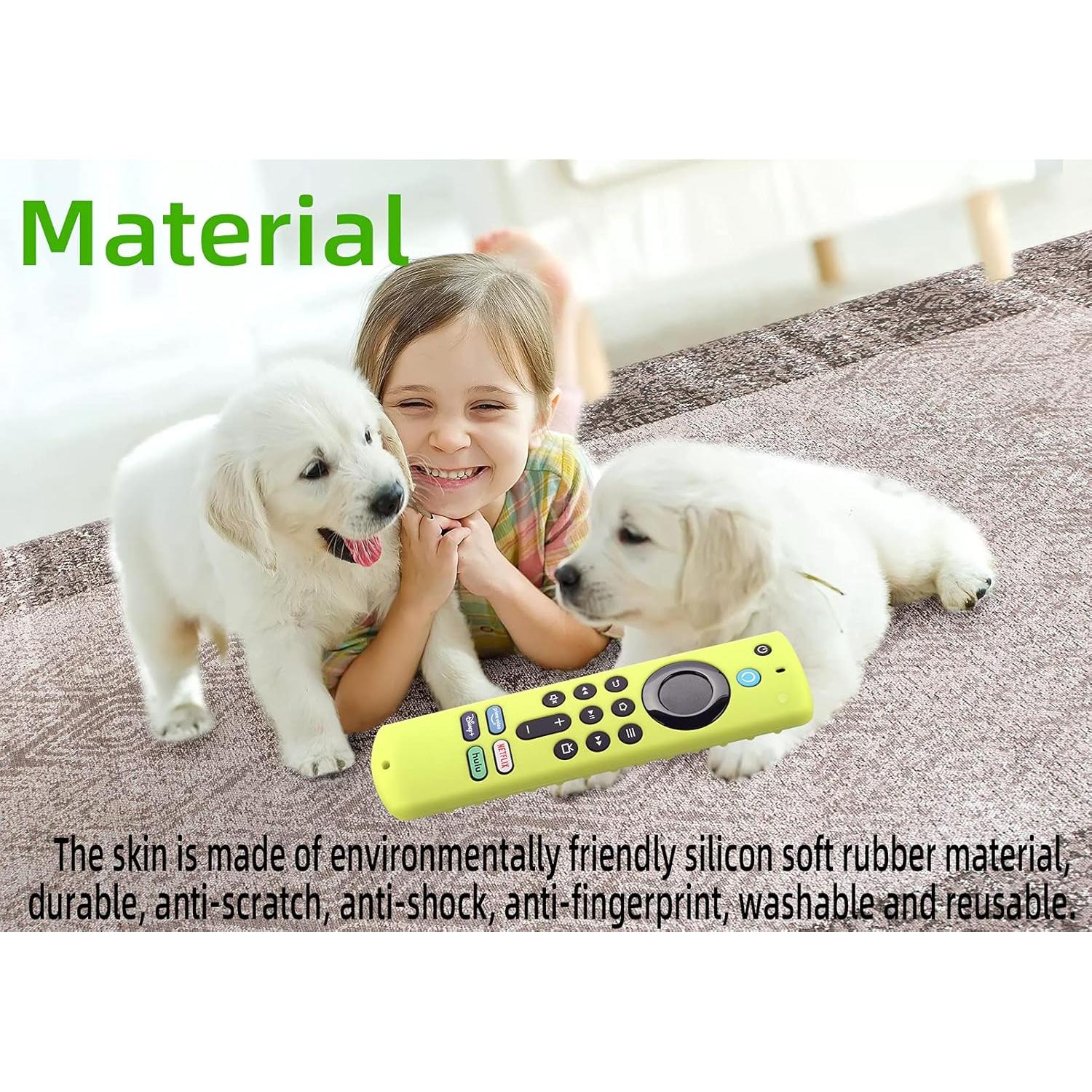 Funda de Silicona Antideslizante Hi Color para Control Remoto Fire TV Stick Lite 2021 - Rojo