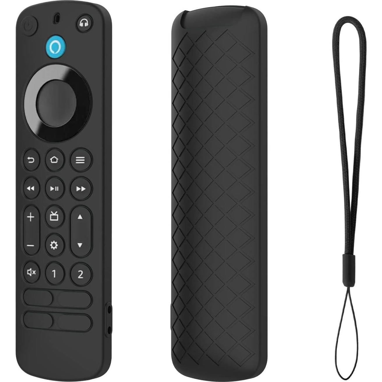 Funda de Silicona para Control Remoto Alexa Pro 2022 - Negro