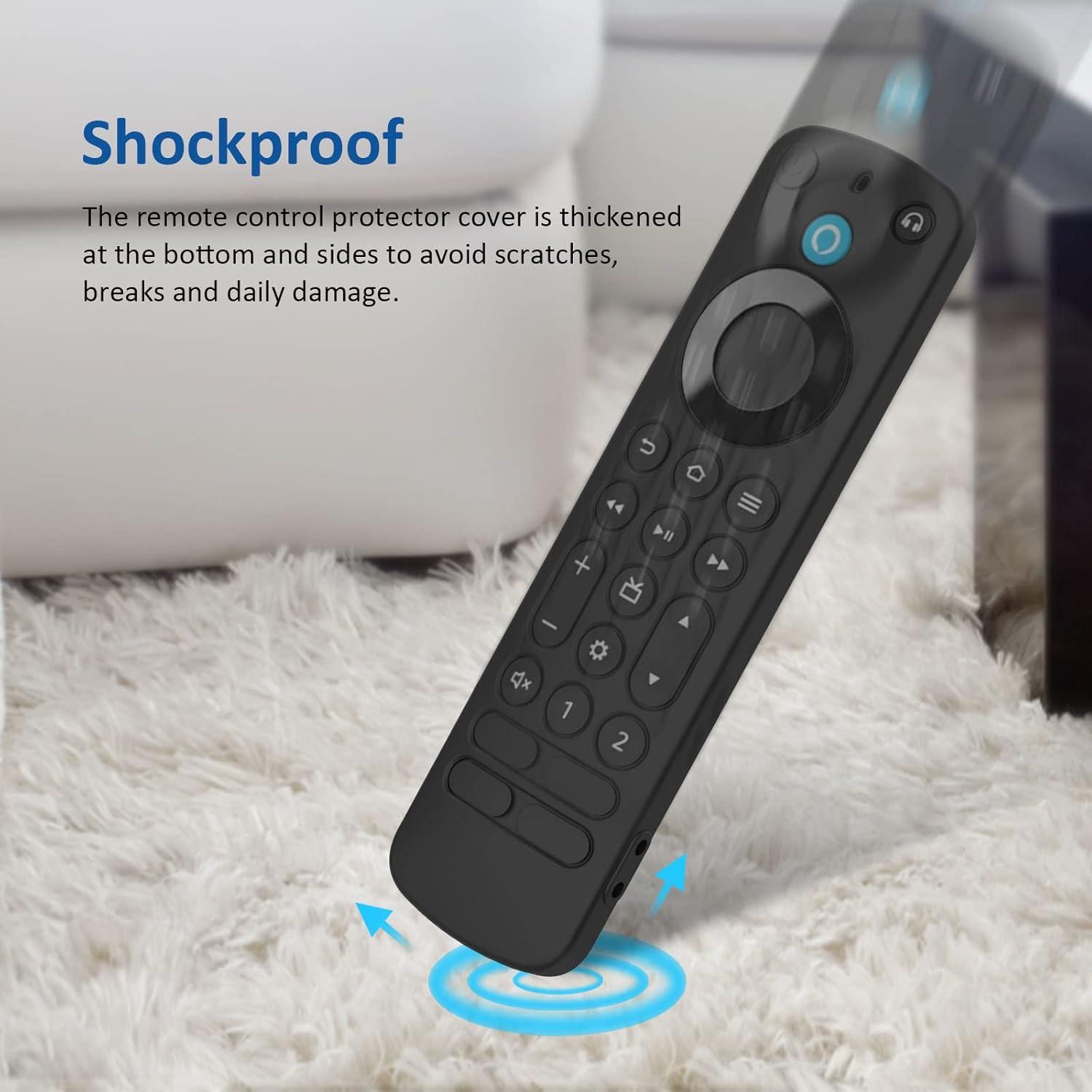 Funda de Silicona para Control Remoto Alexa Pro 2022 - Negro