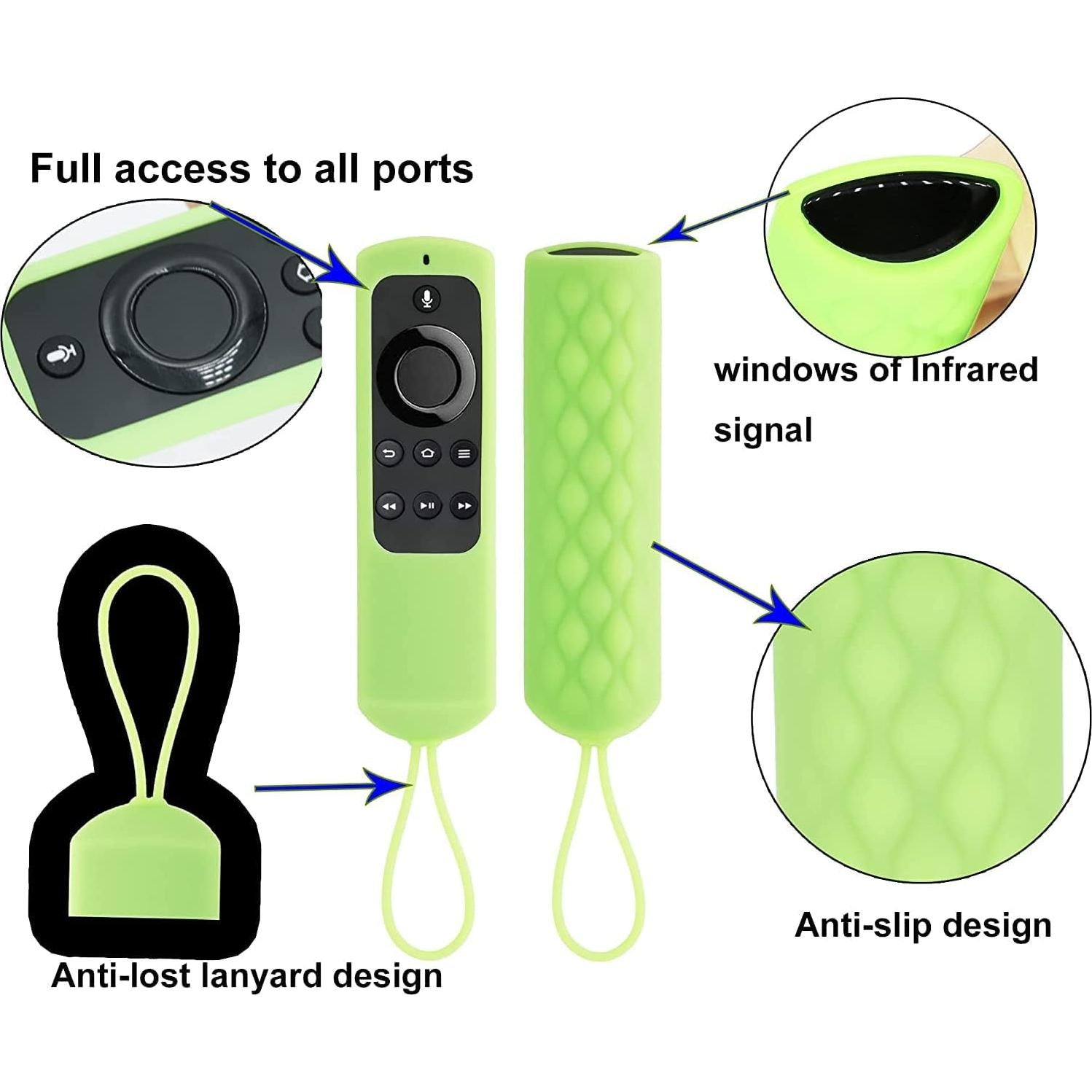 Funda de Control Remoto USTIYA para Amazon Fire TV - Negro