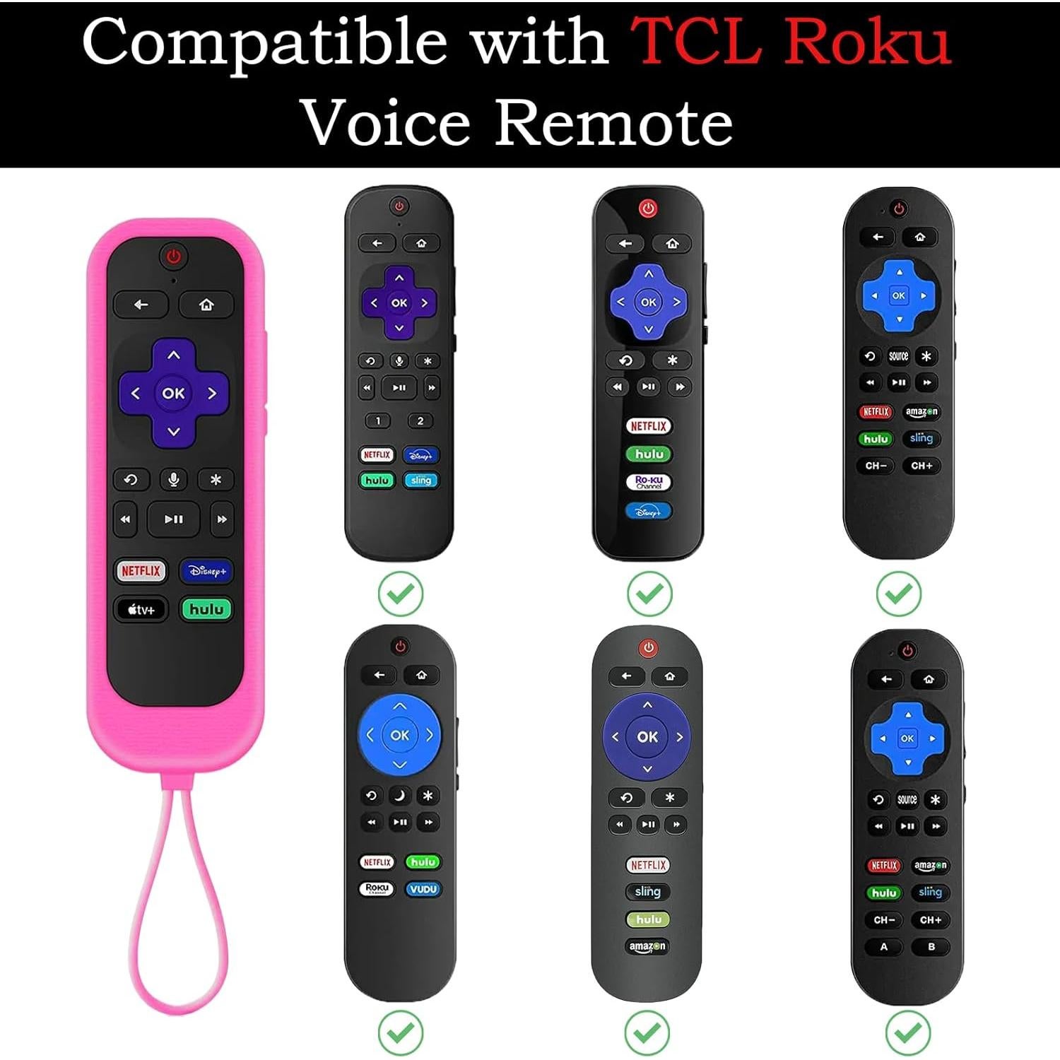 Funda de Control Remoto Universal Gavyqier para Roku 2Pack