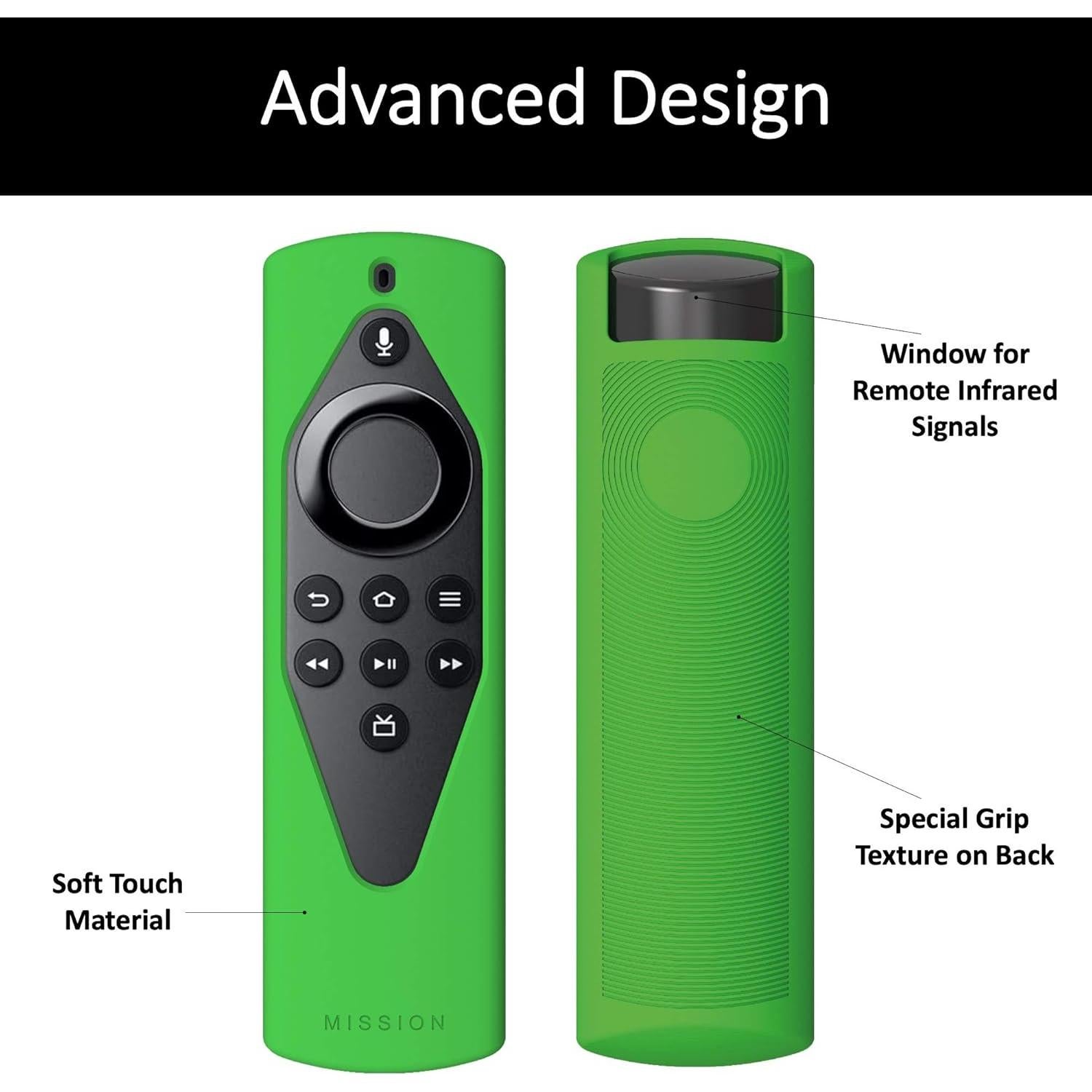 Made for Amazon Remote Cover Case, for Alexa Voice Remote Lite | Green