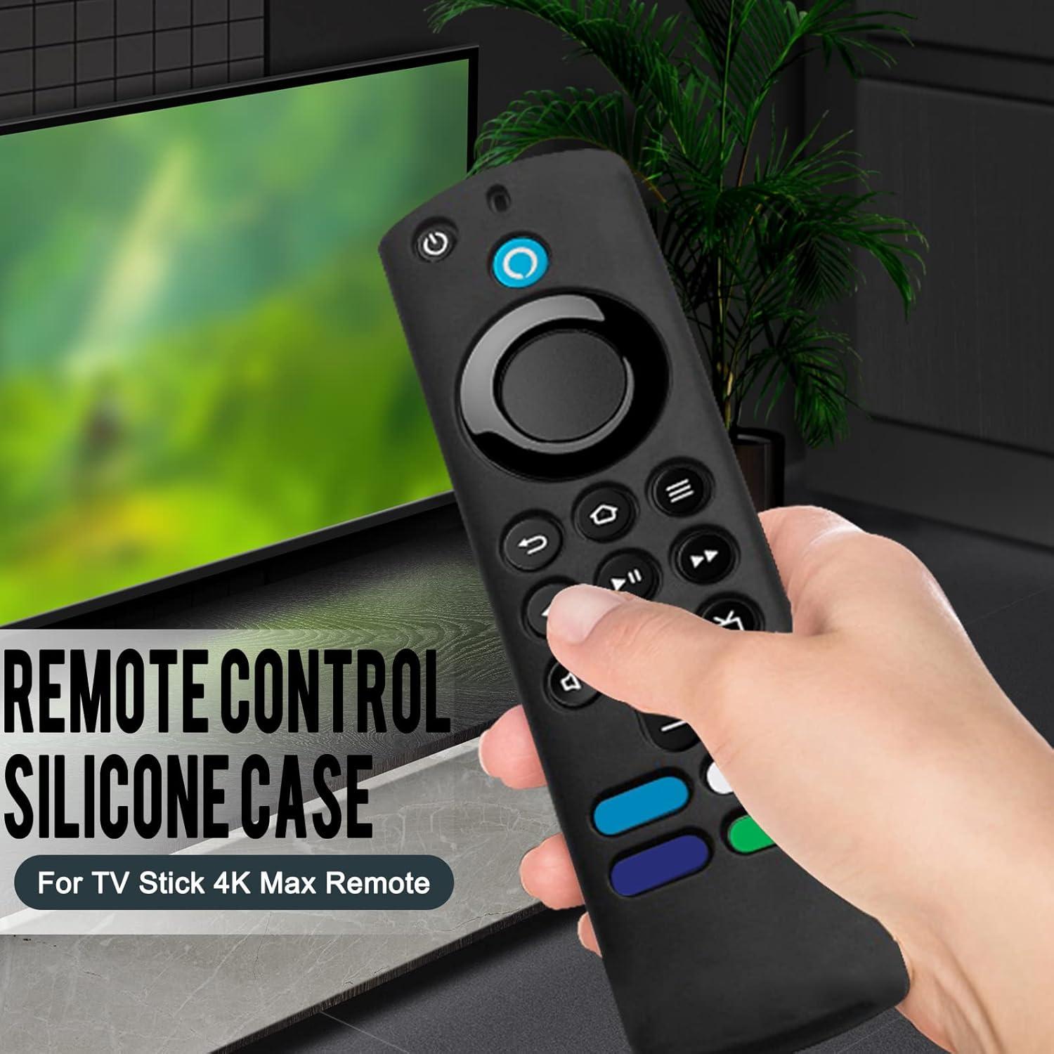 Funda Protectora de Silicona Seltureone para Control Remoto TV Stick 4K Max y AirTag