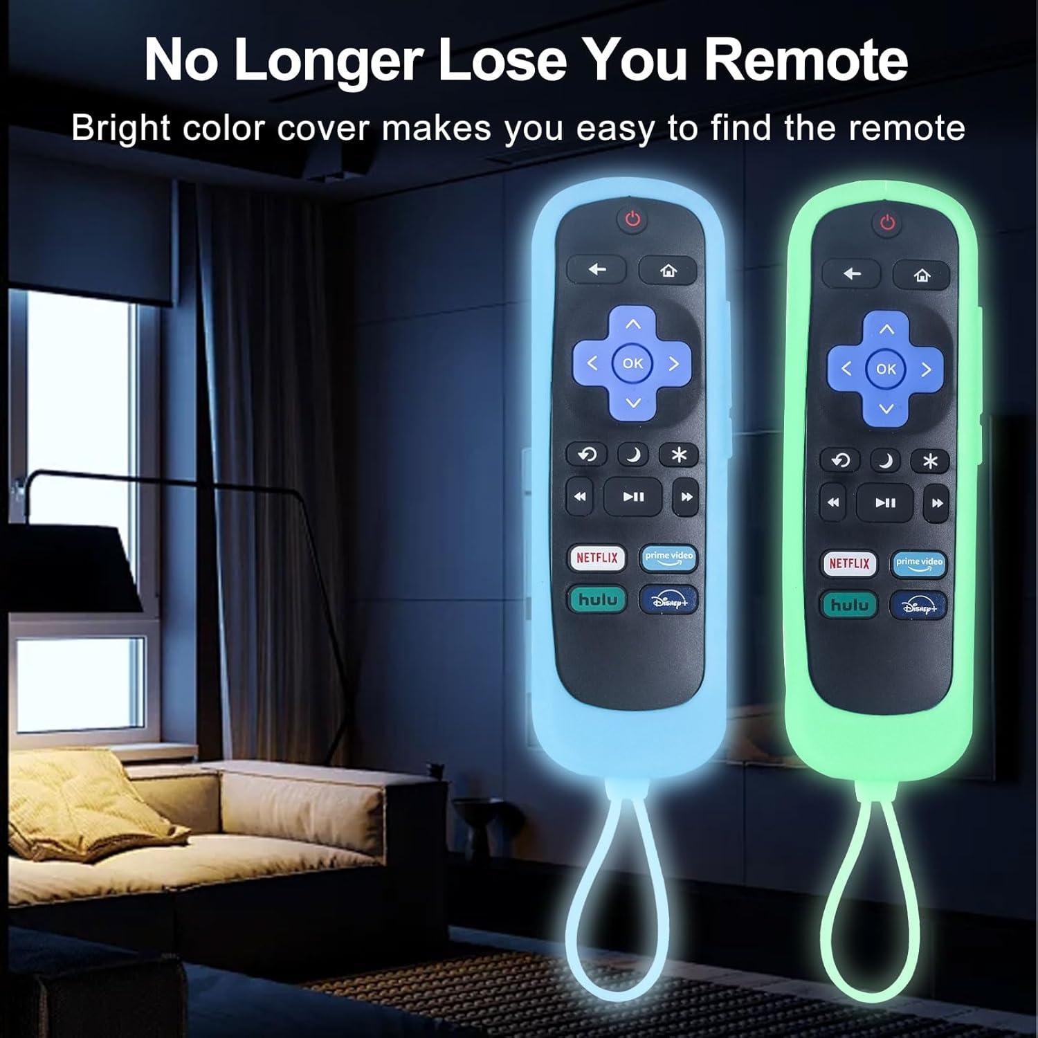 Cubierta Remota Luminosa Runhike para Control Onn Roku - 2 PCS