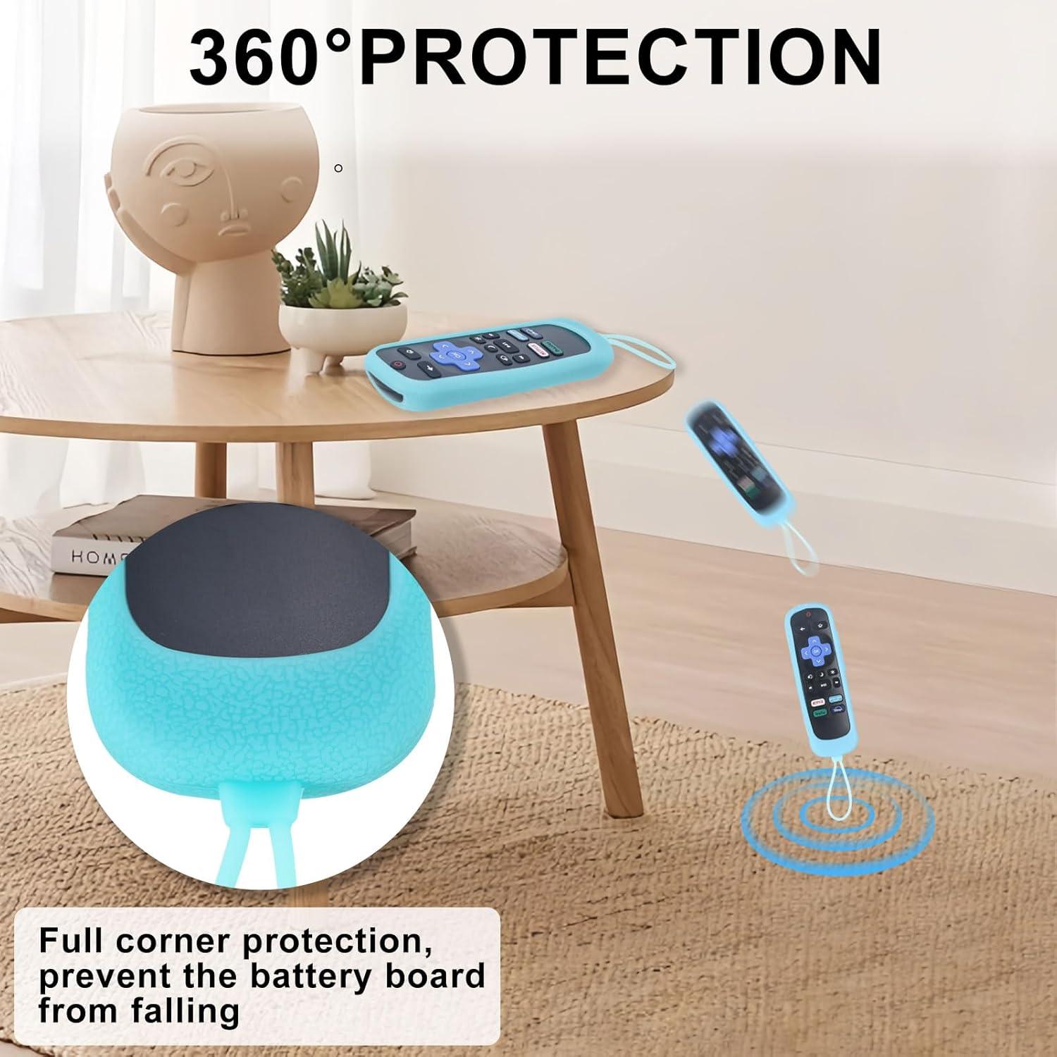 Cubierta Remota Luminosa Runhike para Control Onn Roku - 2 PCS