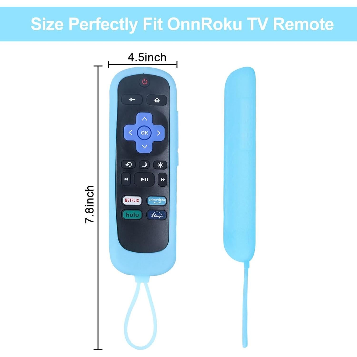 Cubierta Remota Luminosa Runhike para Control Onn Roku - 2 PCS