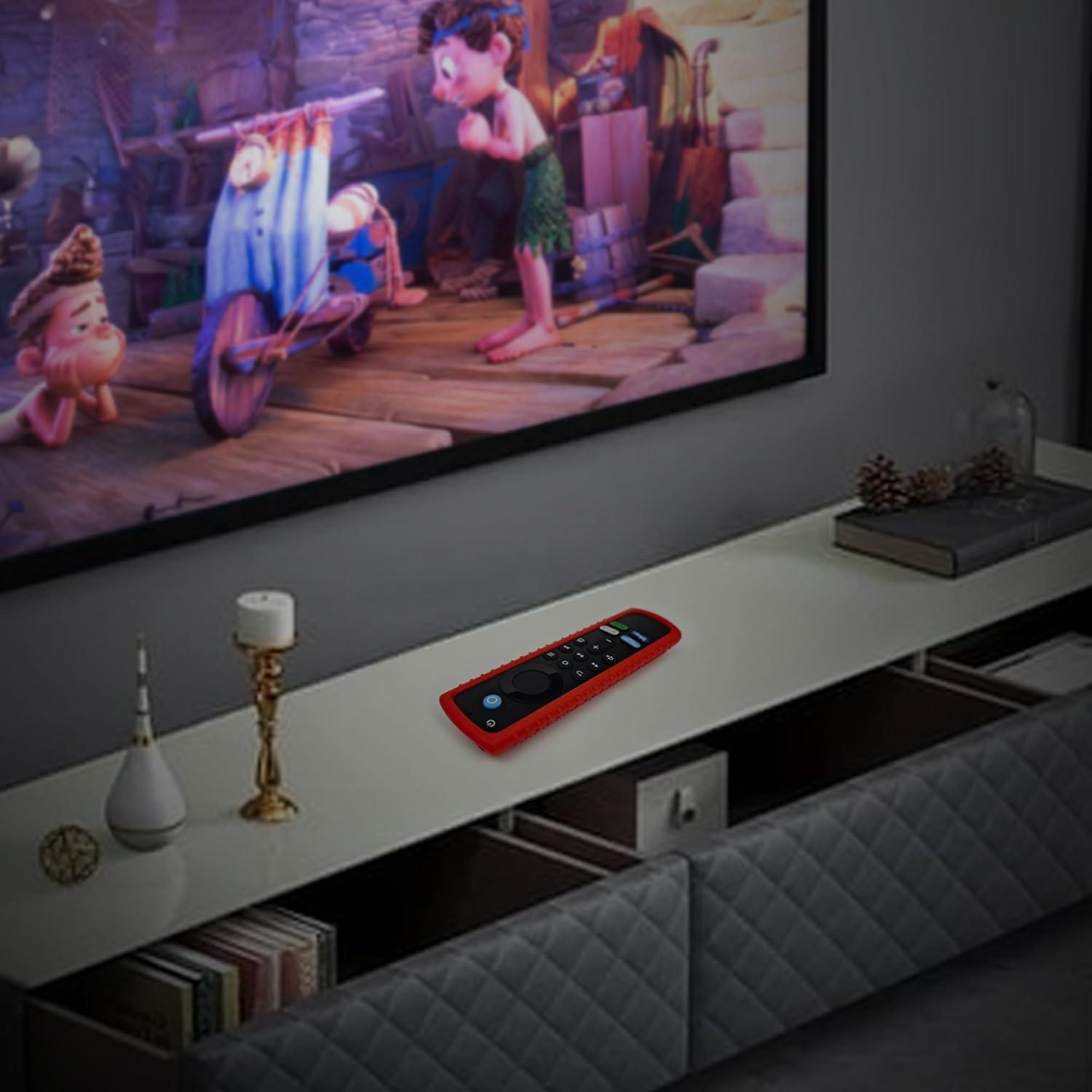Funda de Silicona Rojo para Control Remoto Fire TV Stick