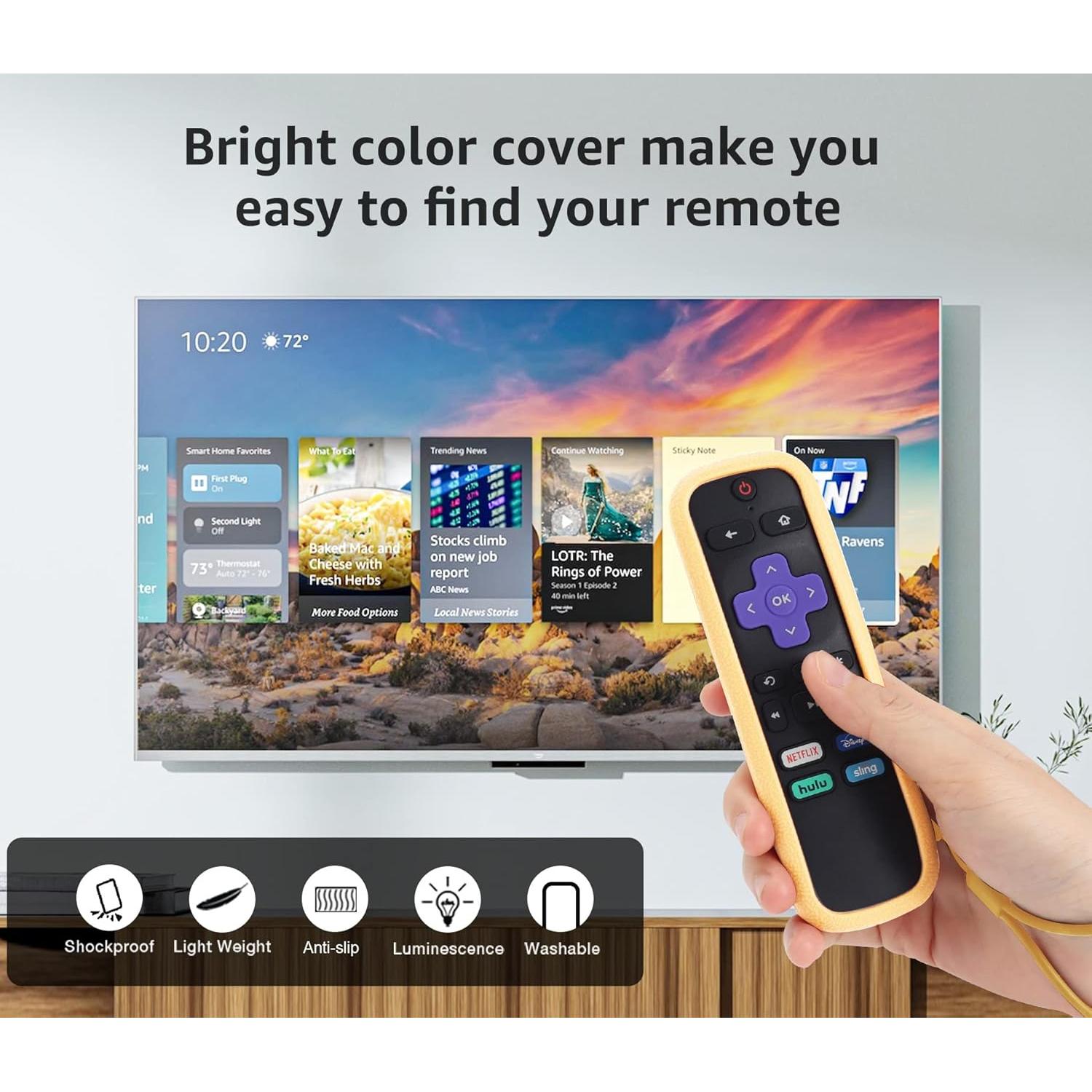 Funda de Silicona SOTATOO para Control Remoto Roku - 4 Colores