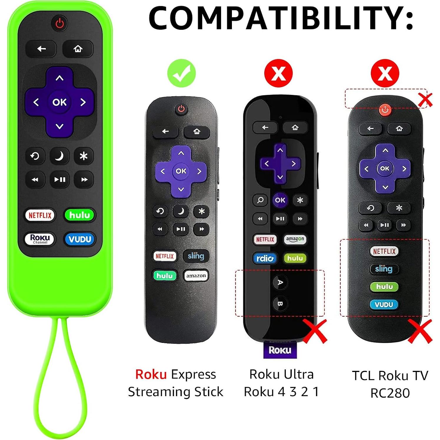 Funda de Silicona para Control Remoto Roku Climberer 2 Pack
