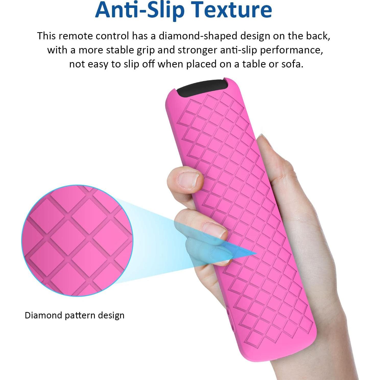 Funda de Silicona LEFXMOPHY G25N8L para Control Remoto Rosa