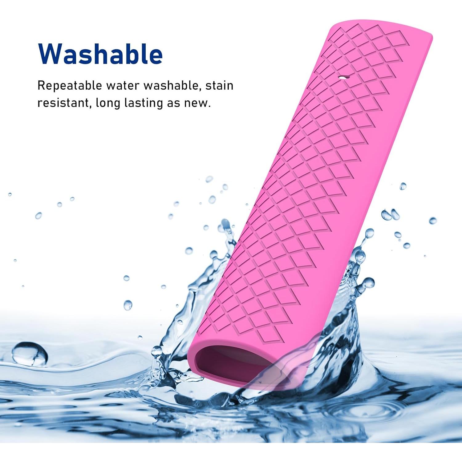 Funda de Silicona Rosa Brillante para Control Remoto ERF3A90