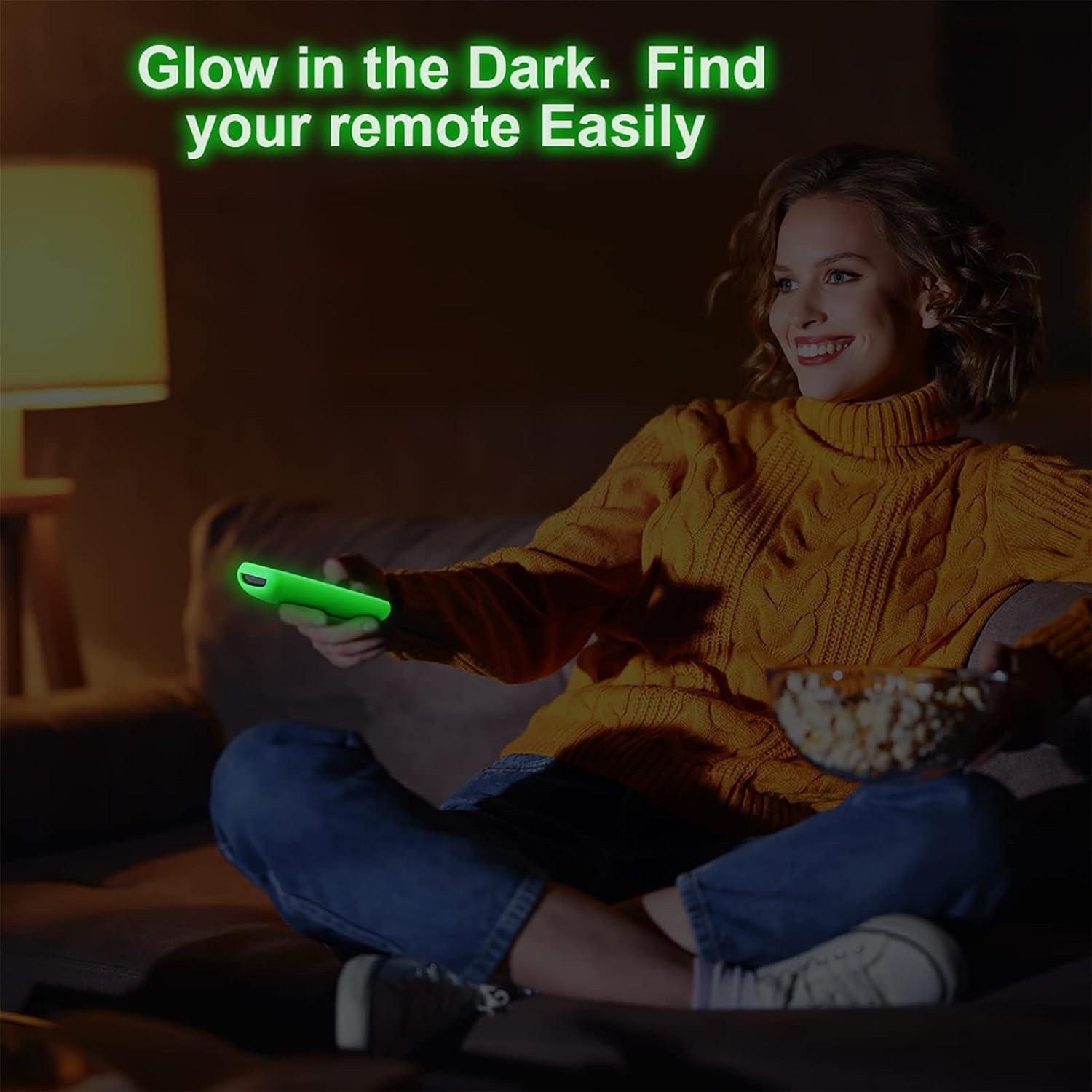 Funda de Silicona Verde Brillante para Control Remoto Roku