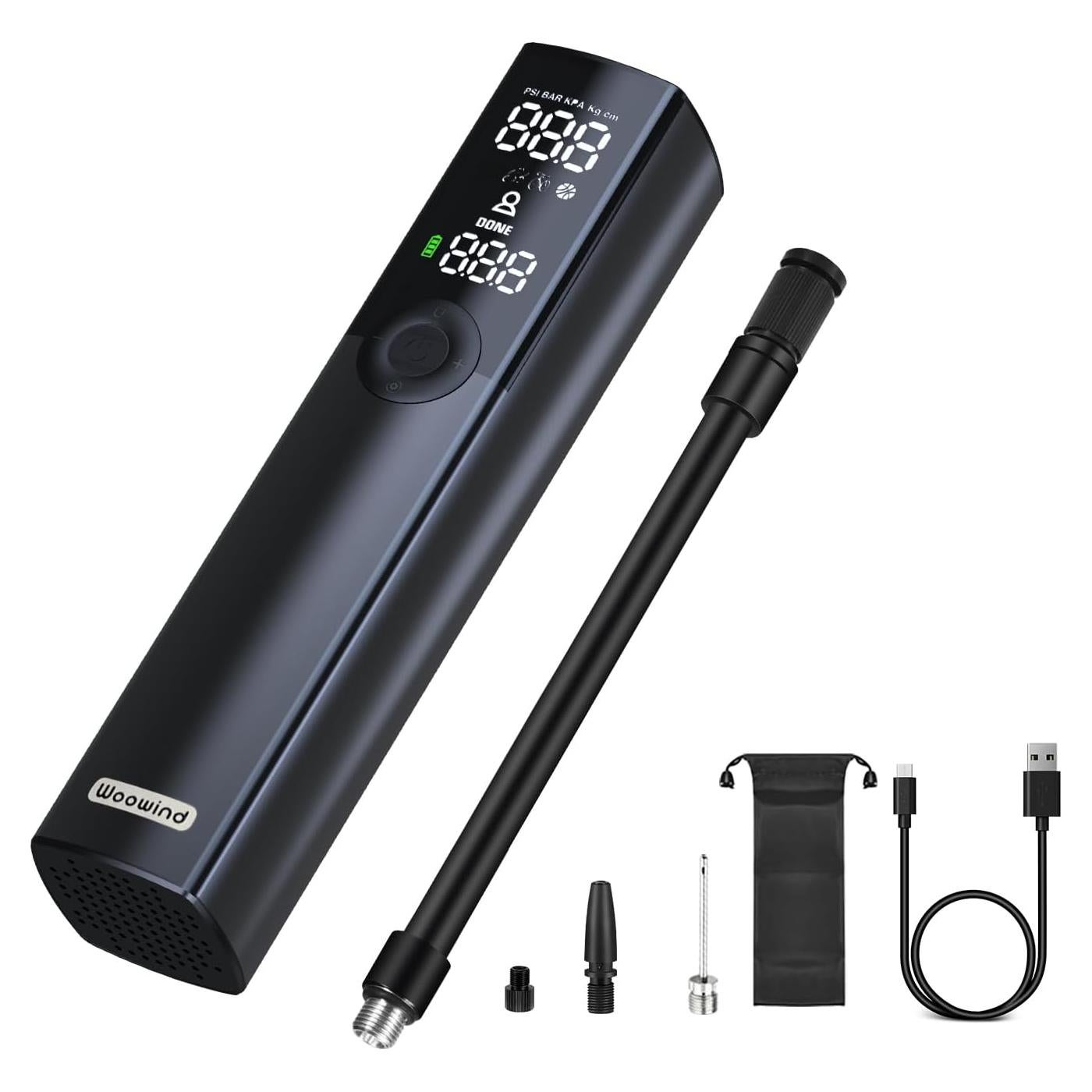 Bomba de Bicicleta Eléctrica Woowind BP188 120PSI Portátil