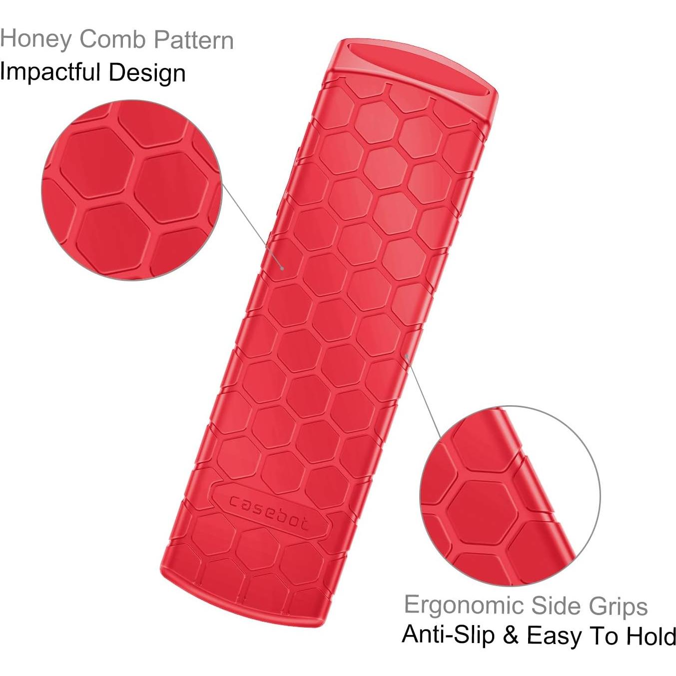 Funda Remota CaseBot Roja para Control Remoto Roku 4K+ y más