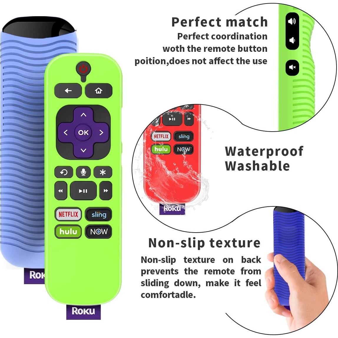 Funda de Control Remoto TCL Roku 3600R - 4 Pack TOLUOHU