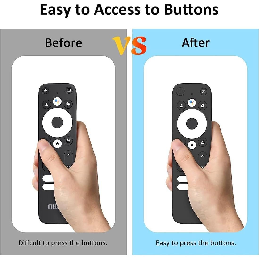 Funda de control remoto silicona Mecool KD3/Onn Android TV