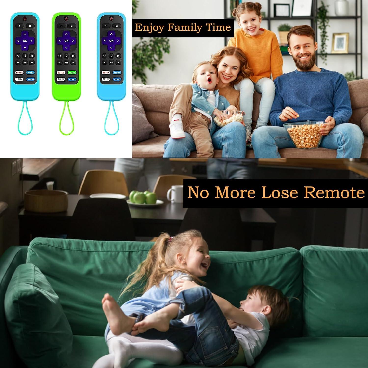 Funda de Control Remoto Taiyiluo para Roku 4K+ 2021 - Brilla en la Oscuridad