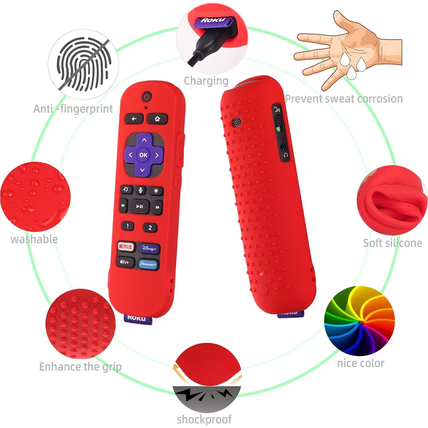 Funda de silicona AKSHFETH para control remoto Roku Ultra 2022