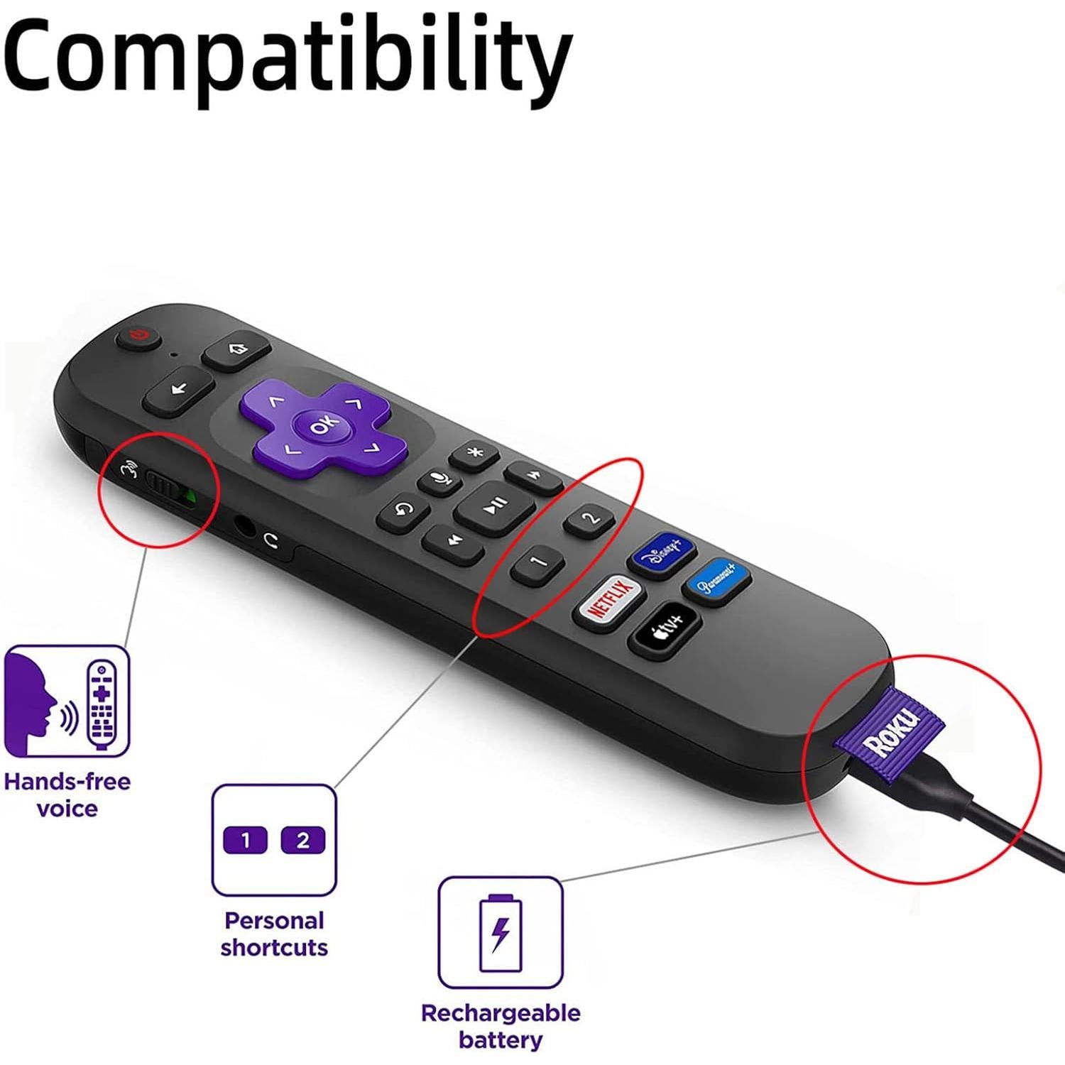 Funda de silicona AKSHFETH para control remoto Roku Ultra 2022