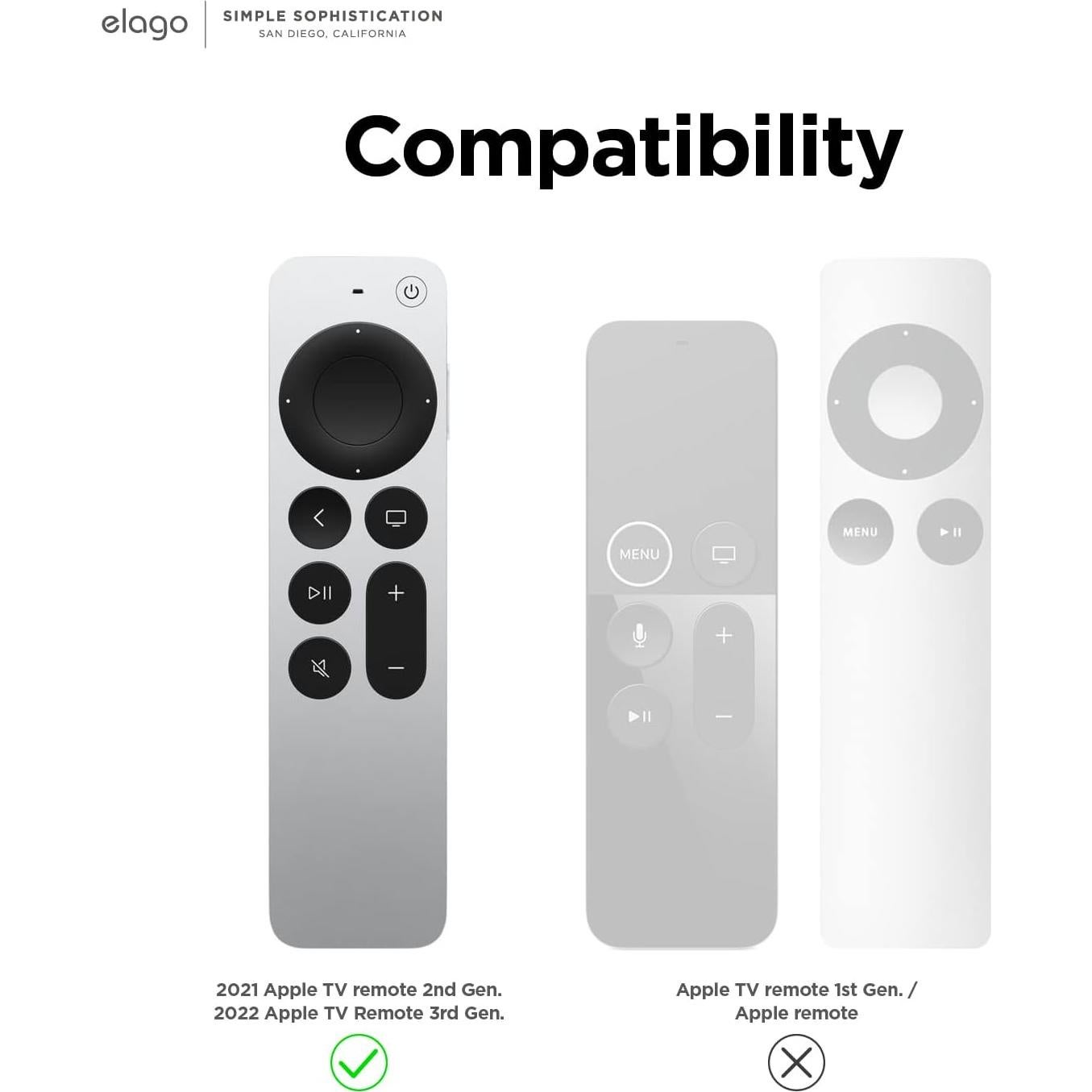 Funda elago R1 para Control Remoto Apple TV 4K - Protección Silicona
