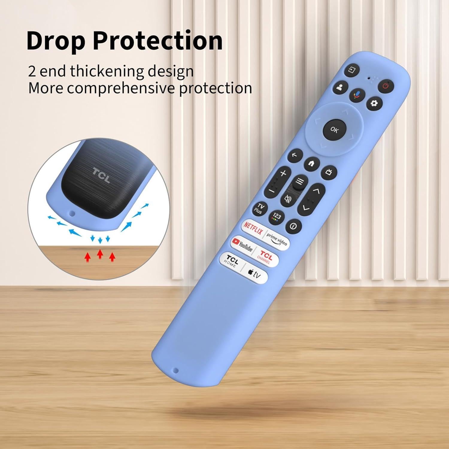 Funda de Silicona Hi Color para Control Remoto TCL RC813 FMB1 Azul