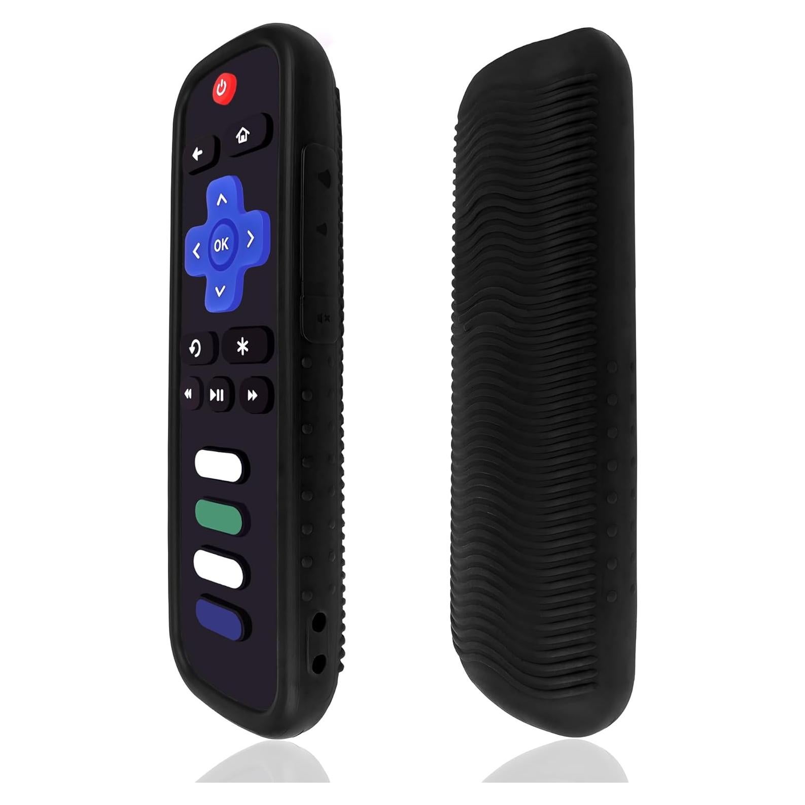 Funda Protectora de Silicona para Control Remoto Roku - Negro
