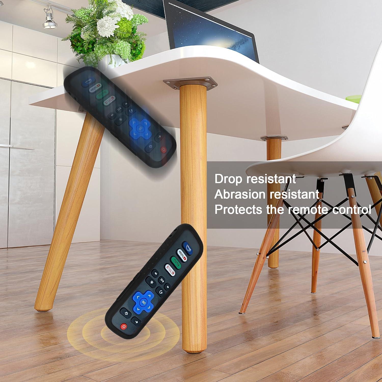 Funda Protectora de Silicona para Control Remoto Roku - Negro