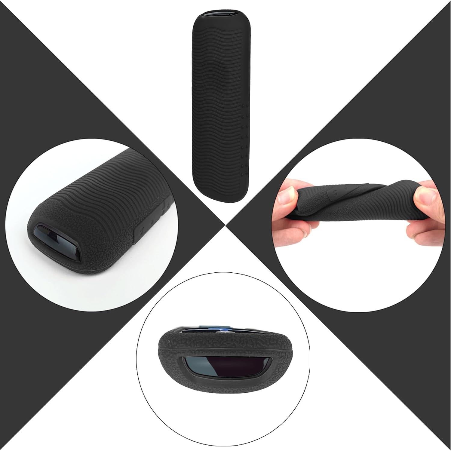 Funda Protectora de Silicona para Control Remoto Roku - Negro