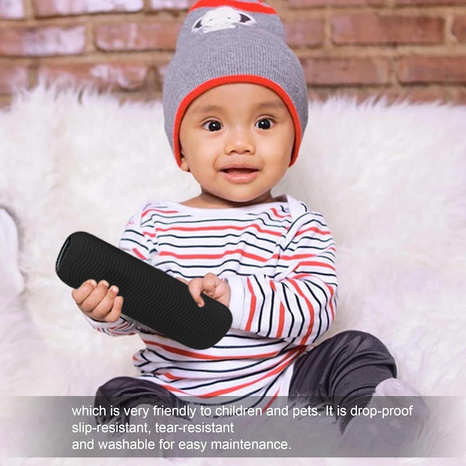 Funda Protectora de Silicona para Control Remoto Roku - Negro